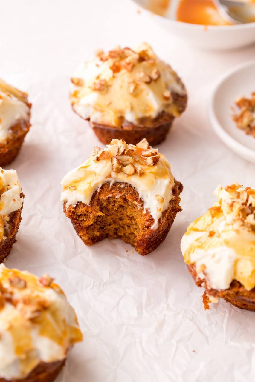 كب كيك الجزر الصحي