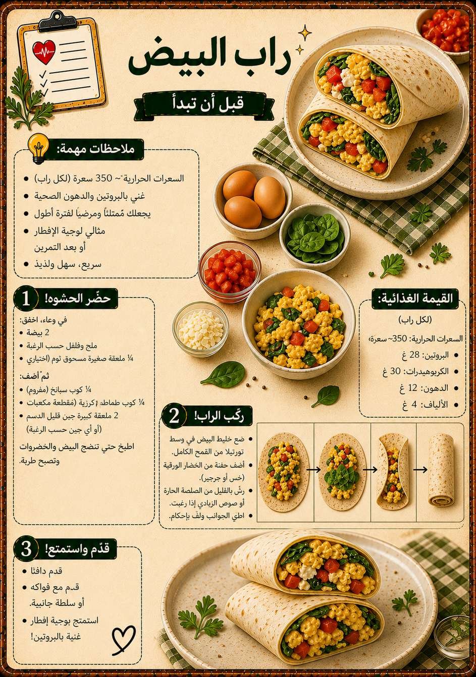 راب البيض بالخضار
